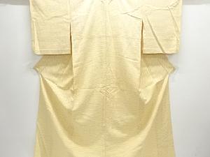 アンティーク　十字絣織り出し本塩沢単衣着物